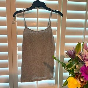 LOFT Small gray spaghetti strap tank top